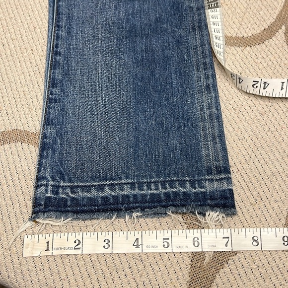 Point Sur Denim straight leg distressed raw hem Jeans - Picture 13 of 17
